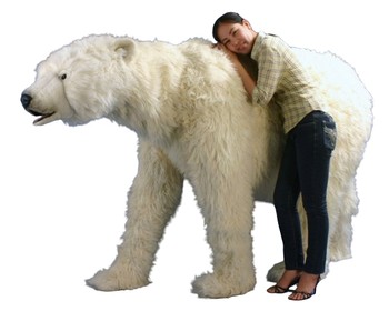 Hansa® | Анімована м'яка іграшка Полярний ведмідь, що стоїть, L. 230см, HANSA (0102)