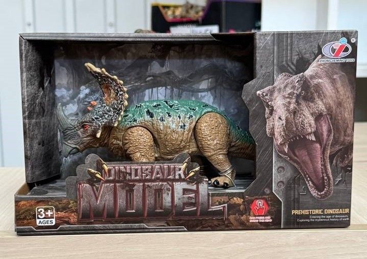 Фигурка Стиракозавр, движущийся коричнево-зеленый Dino Toys (57389) 2986096057389 фото