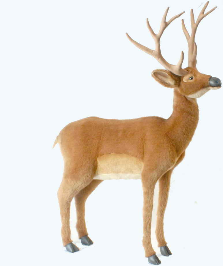 Hansa® | Анімована м'яка іграшка HANSA Білохвостий олень 105 см (0185)