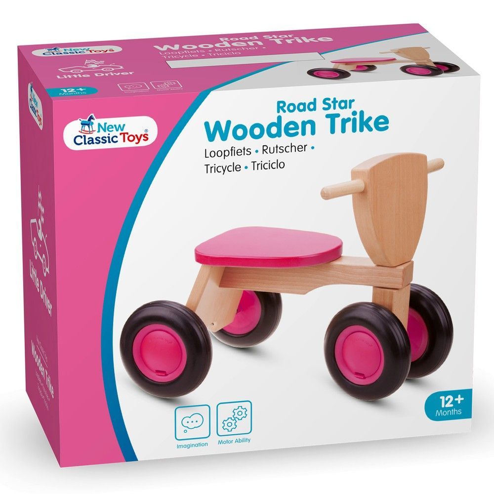 Велосипед-балансир, розовый, New Classic Toys (1422) 8718446114220 фото