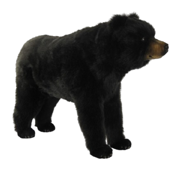 Hansa&reg; | М'яка іграшка Чорний ведмідь, серія Animal Seat довжина 87см, Hansa (8198)
