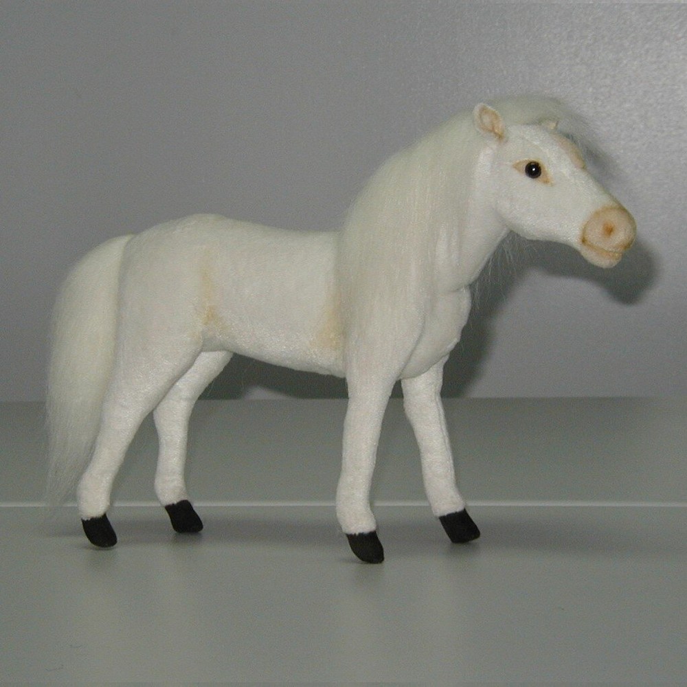 Hansa® | Білий кінь, 32 см, реалістична м'яка іграшка Hansa Toys (3753)