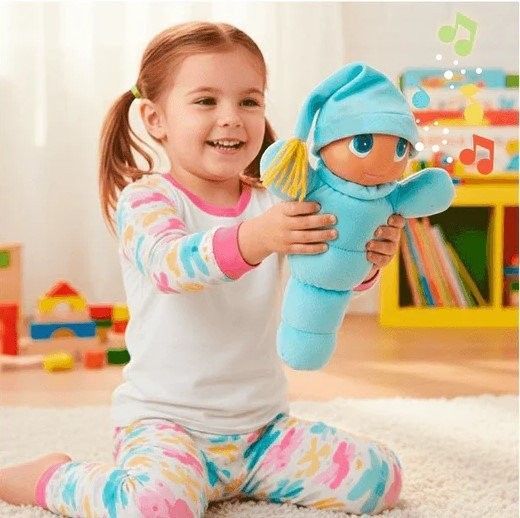 Мягкая интерактивная игрушка-ночник Gusyluz Arcoiris, голубая, Molto (26530) 8410963265309 фото
