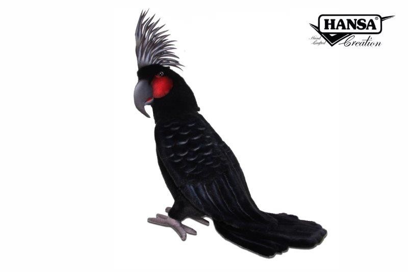 Hansa® | Мягкая игрушка Позующий черный пальмовый какаду, H. 46см, HANSA (8376)