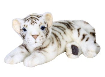 Hansa® | М'яка іграшка Малюк білого тигра, що лежить, L. 26см, HANSA (5337)
