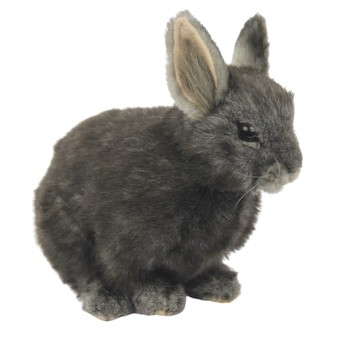 Hansa® | Мягкая игрушка Кролик карликовый (серый), L. 18см, HANSA (8129)