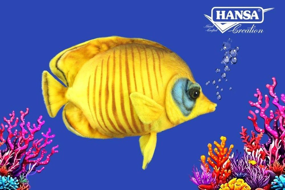 Hansa&reg; | Мягкая игрушка Синещекая рыба-бабочка длина 27см, Hansa (8794)