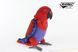 Hansa® | М'яка іграшка Позуючий Папуга зелено-червоний(самка), L. 32см, HANSA (8383) - фотографії