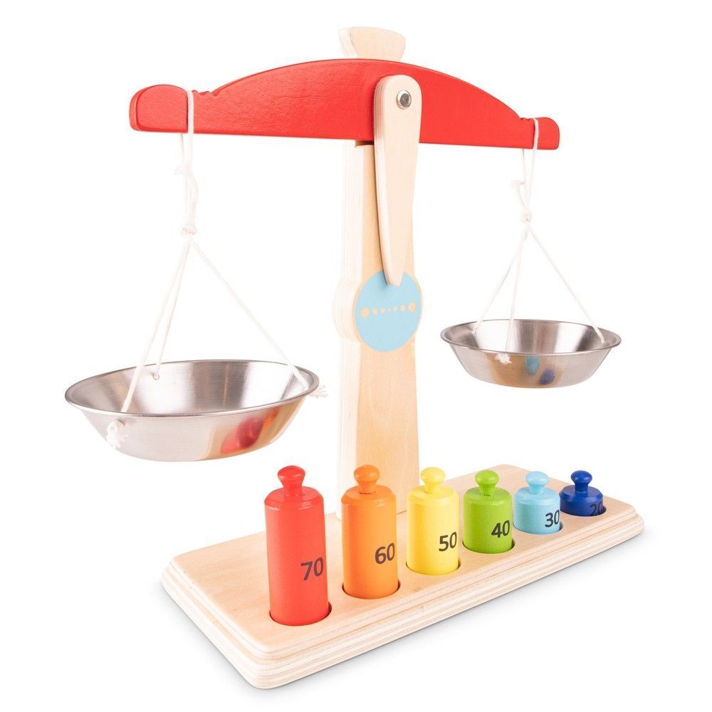 Дитячі іграшкові деревяні Ваги з гирями, New Classic Toys (10662) 8718446106621 фото