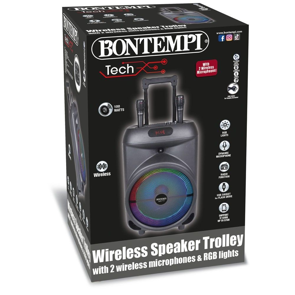 Колонка портативна з мікрофоном, Bontempi (491080) 47663376349 фото