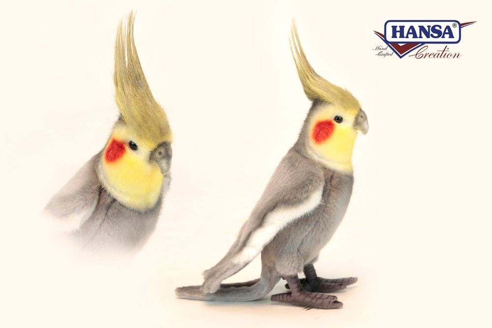Hansa&reg; | М'яка іграшка Папуга сіра, висота 23см, Hansa (64705)
