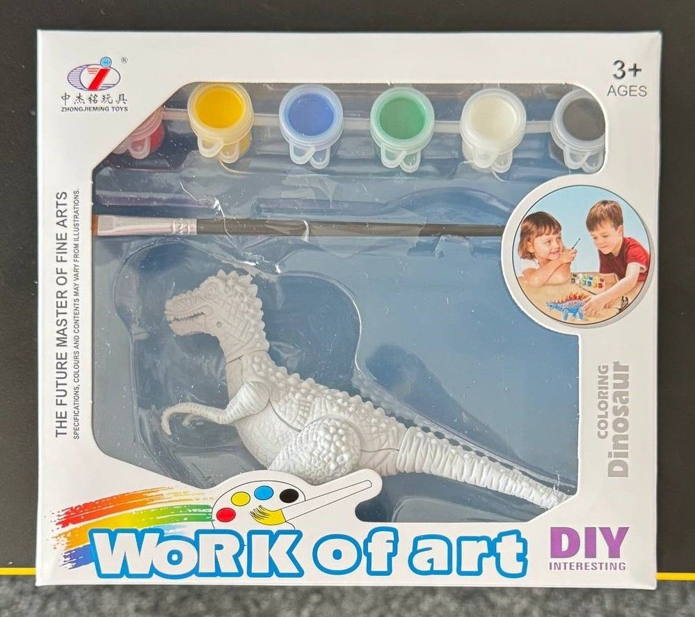 Набор для творчества Тиранозавр Раскрась динозавра набор 4 Dino Toys (56856) 2986096056856 фото