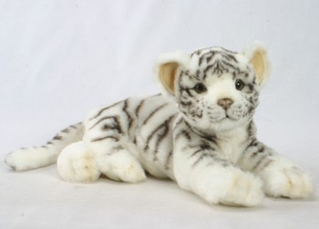 Hansa® | Мягкая игрушка Белый тигрёнок, который лежит 36 см, HANSA (4754)