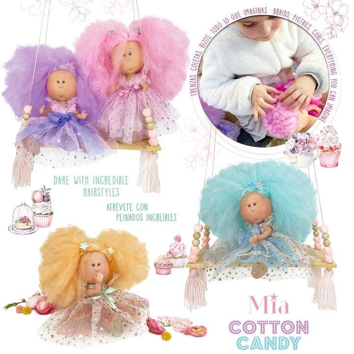 Кукла MIA COTTON CANDY, 30см ( голубая) Nines d'Onil (1103) 8435054311031 фото
