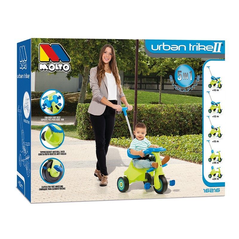 Велосипед трехколесный TRIKE II, зеленый Molto (62165) 8410963162165 фото