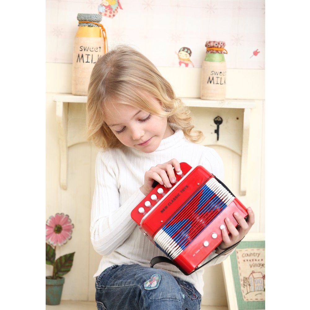 Дитячий іграшковий акордеон New Classic Toys (червоний) 8718446100551 фото