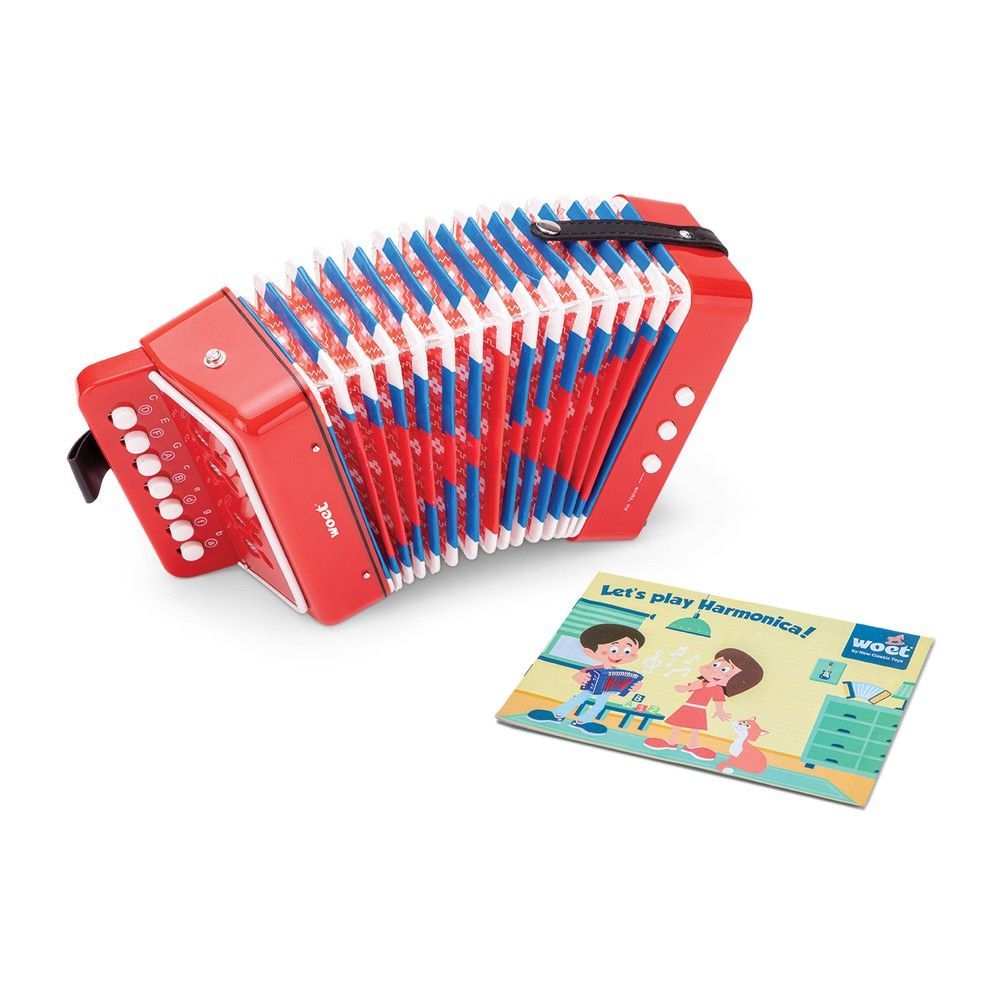 Дитячий іграшковий акордеон New Classic Toys (червоний) 8718446100551 фото