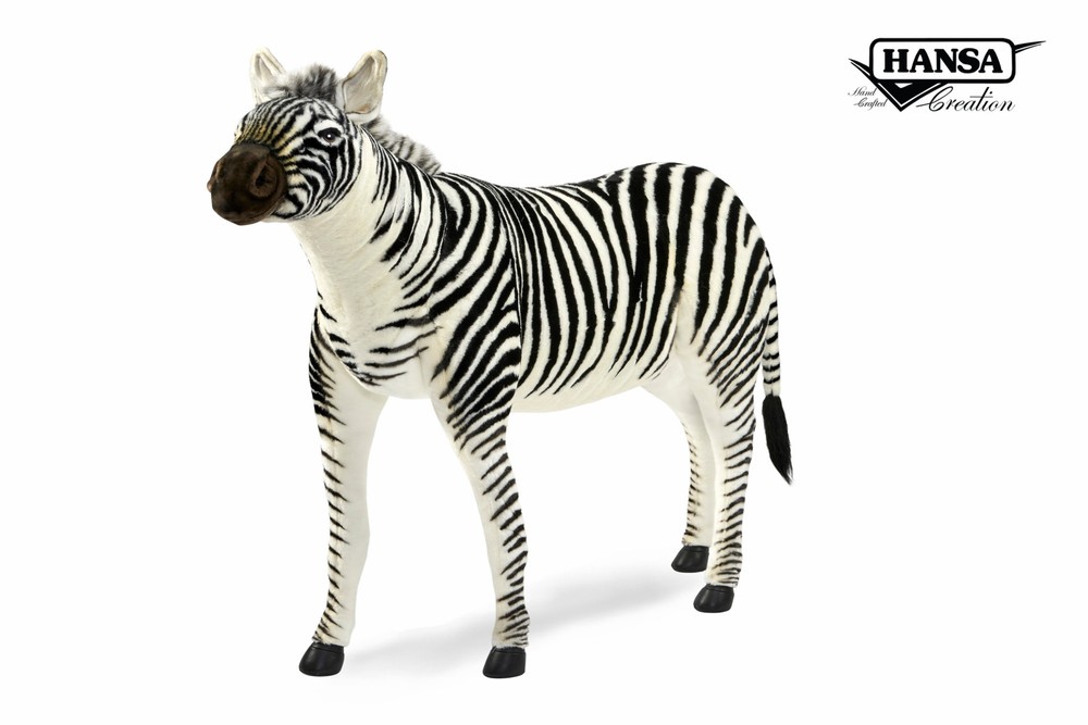 Hansa® | Анимированная мягкая игрушка Жаккардовая зебра, H. 160см, HANSA (0731)