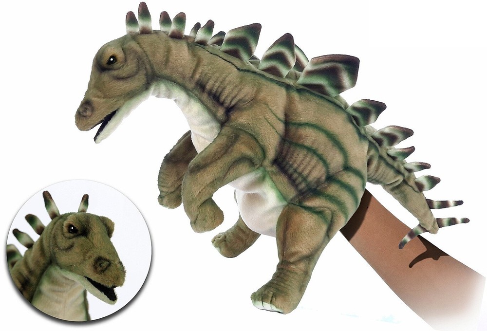 Hansa® | Стегозавр, серія Puppet, 40 см, реалістична м'яка іграшка Hansa Toys (7747)