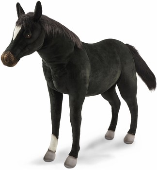 Hansa® | Черный конь, 143 см, реалистичная мягкая игрушка Hansa (4059)