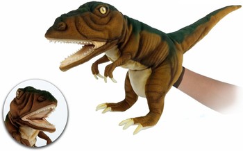 Hansa® | Тираннозавр Рекс коричневый Hansa 50 см, реалистичная мягкая игрушка на руку (7749)