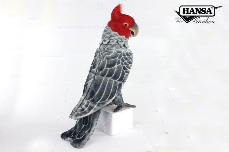 Hansa® | М'яка іграшка Позуючий какаду червоноголовий, H. 43см, HANSA (8391)