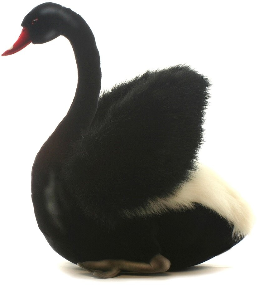 Hansa® | Черный лебедь, 27 см, реалистичная мягкая игрушка Hansa (4086)