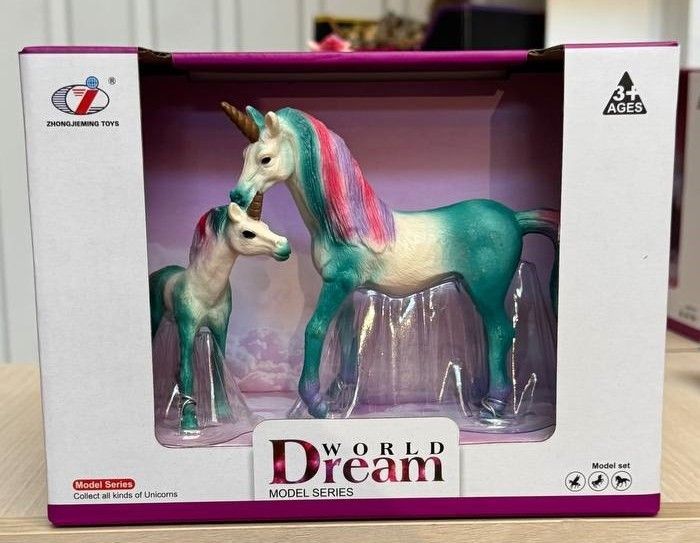 Набір Єдиноріг 2шт зелений , Dino Toys (55620) 2986096055620 фото