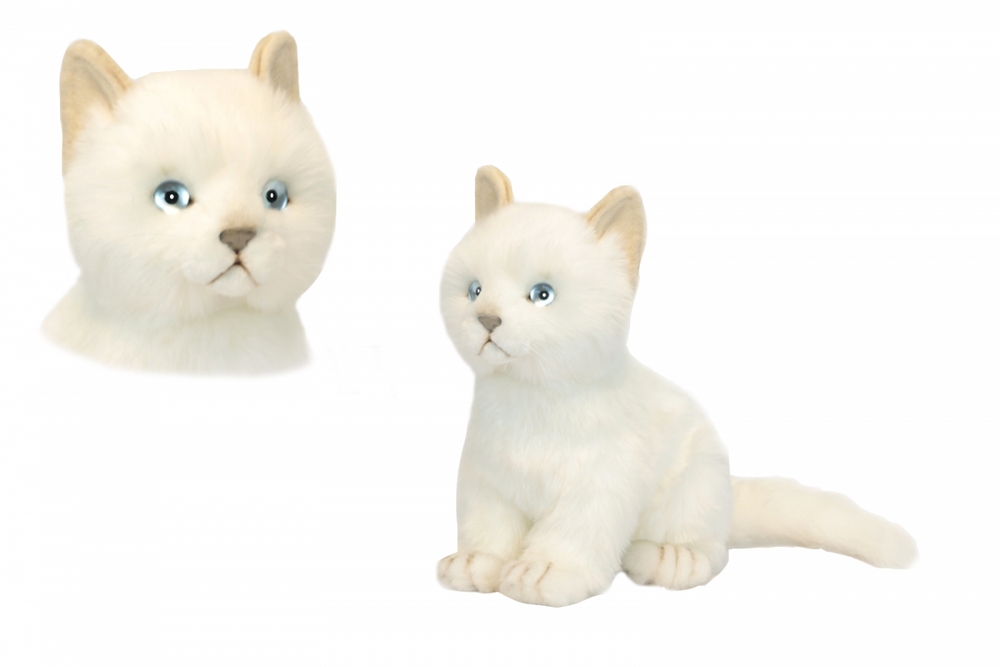 Hansa® | Біле кошеня, 24 см, реалістична м'яка іграшка Hansa Toys (2566)