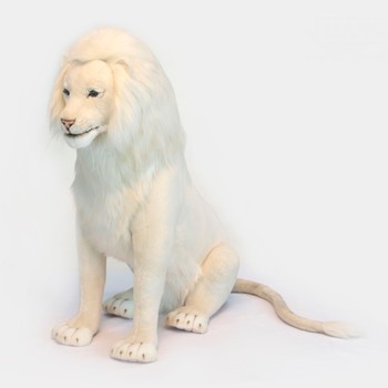 Hansa® | Мягкая игрушка Белый Лев, который сидит, 76 см, HANSA (6451)