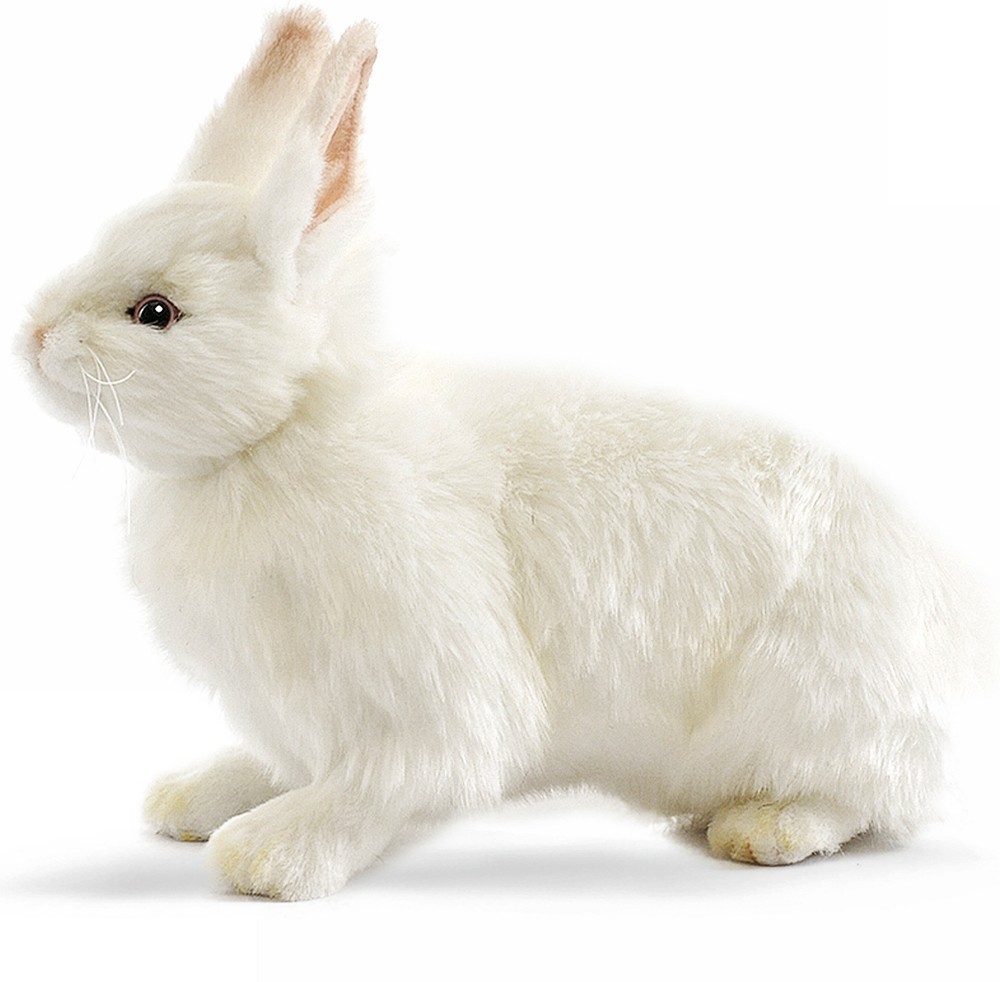 Hansa® | Сніжний кролик, 30 см, реалістична м'яка іграшка Hansa Toys (4671)