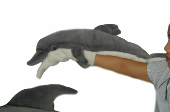 Hansa® | Мягкая игрушка на руку Дельфин афалина, Hansa, 59 см, арт. 2787