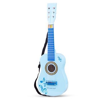 Детская Гитара New Classic Toys голубая с музыкальными нотами 8718446103491 фото