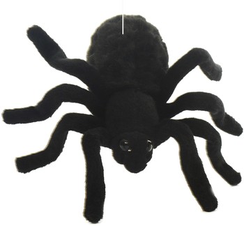Hansa® | Паук Черный тарантул, 19 см, реалистичная мягкая игрушка Hansa (4729)