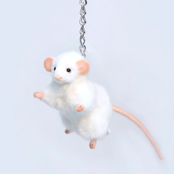 Hansa® | Брелок Біла Мишка, 16 см, HANSA (6468)