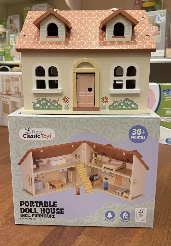 Домик для кукол с мебелью раскладной, New Classic Toys (07352) 8718446107352 фото