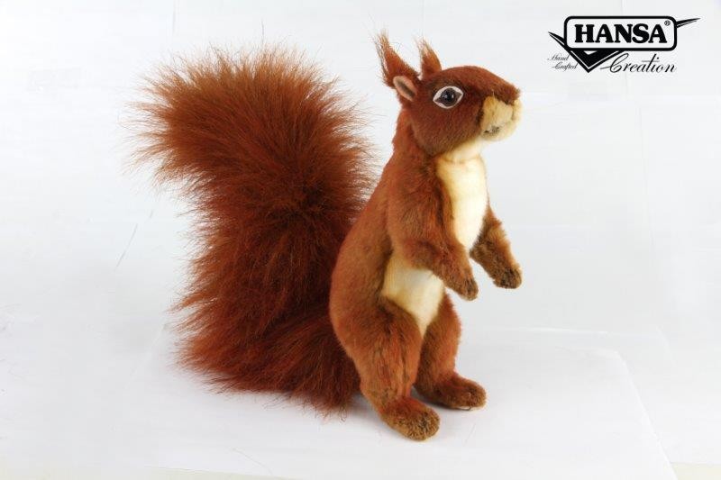 Hansa® | М'яка іграшка Руда білка, що стоїть на 2 лапах, L. 33см, HANSA (8407)