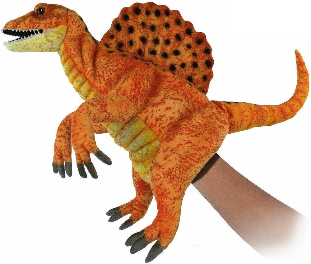 Hansa® | Спінозавр (жовте золото), серія Puppet, 42 см, реалістична м'яка іграшка Hansa Toys (7760)