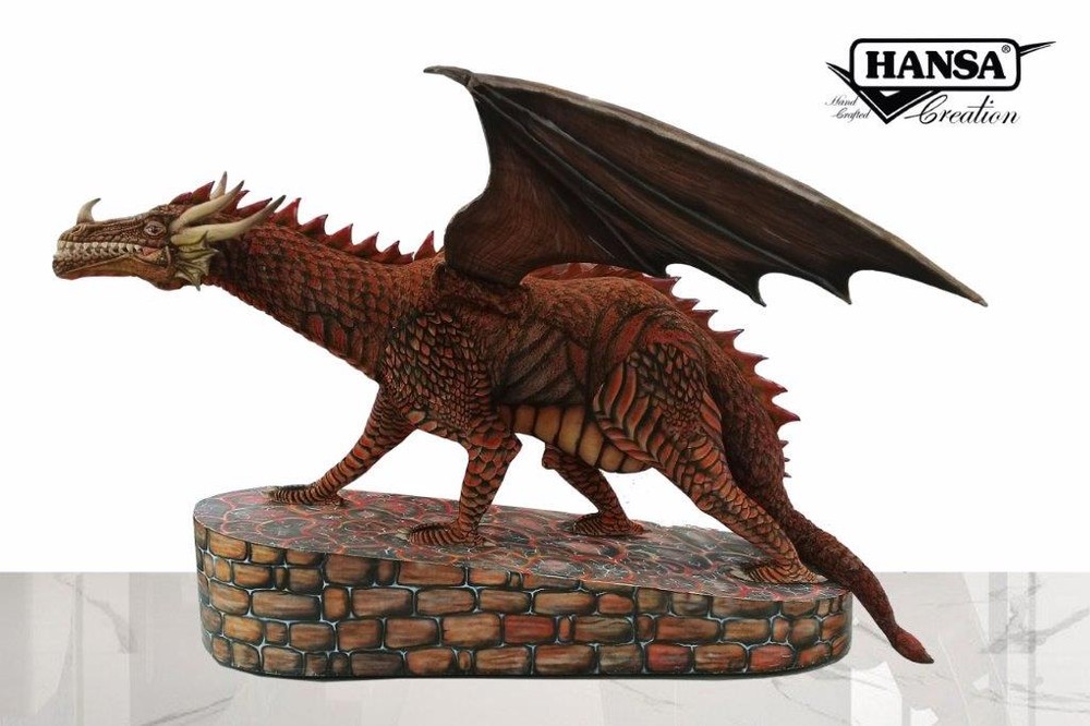 Hansa® | Анімована м'яка іграшка Величний дракон, L. 395см, HANSA (0869)