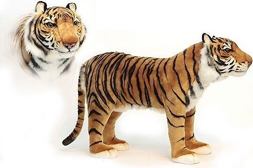 Hansa® | Тигр, серія Animal Seat, 78 см, реалістична м'яка іграшка Hansa Toys (6080)
