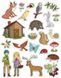 Наклейки тематические обучающие Лес, Apli Kids, 12 листов, арт. 11444 8410782114444 фото 2