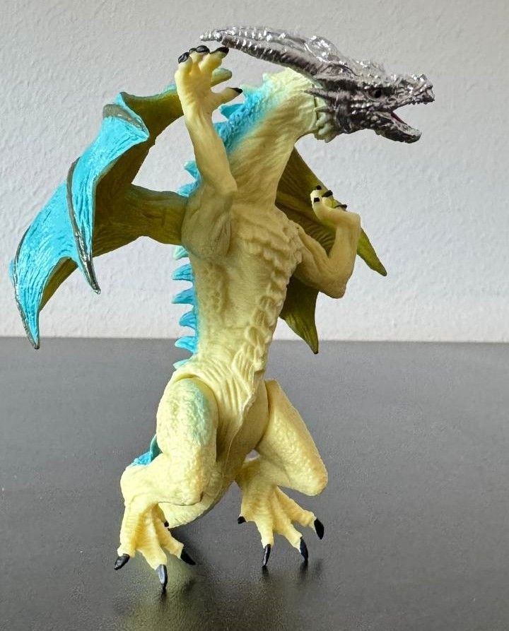 Фигурка Воинственный дракон с серебряной головой Dino Toys (57433) 2986096057433 фото