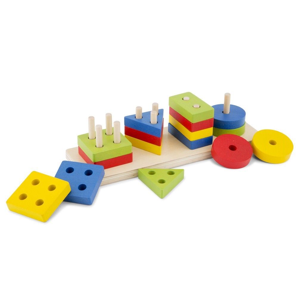 Пазл-сортер "Геометричні фігури" New Classic Toys 8718446105006 фото
