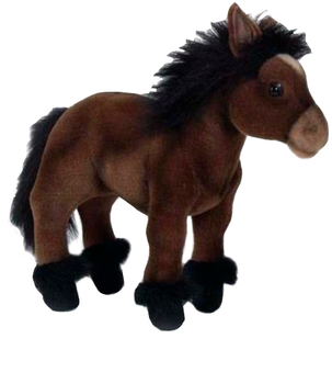 Hansa® | Мягкая игрушка Пони, Hansa, 36 см, шоколадно-коричневый, арт. 3417