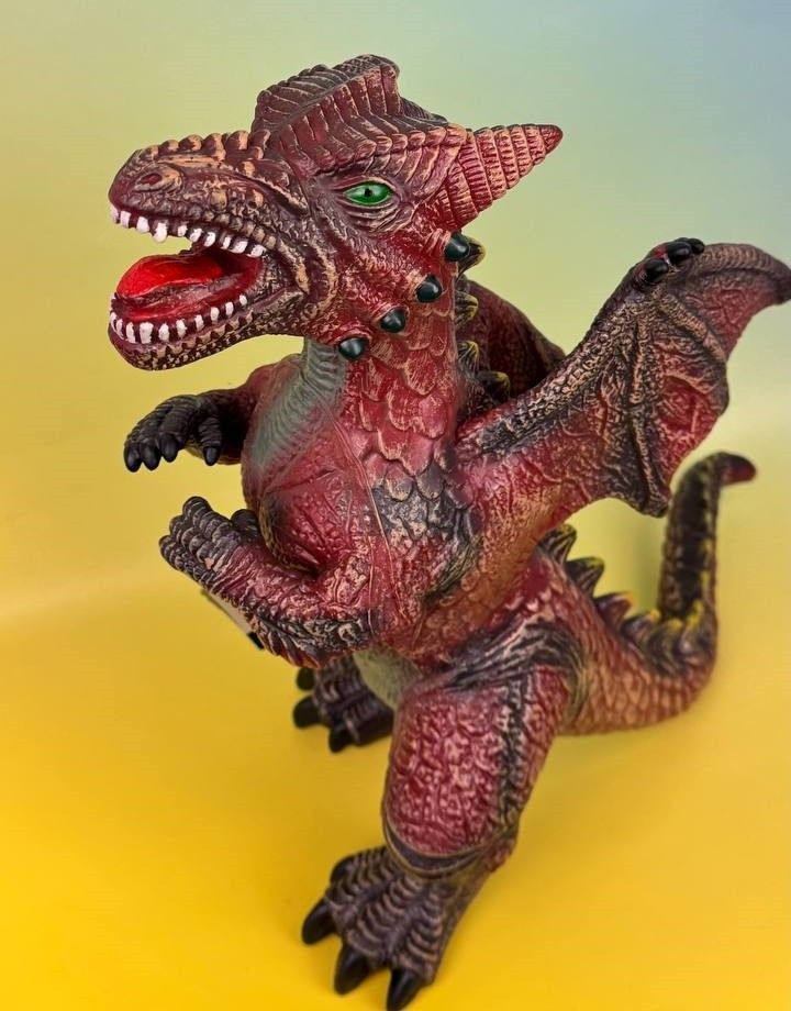Фигурка Дракон со звуком коричнево-зеленый Dino Toys (57020) 2986096057020 фото
