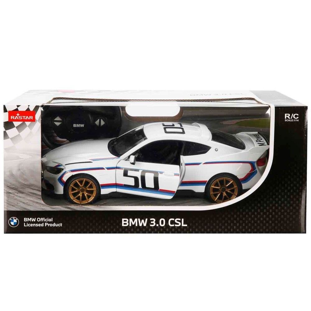 Іграшковий автомобіль на радіокеруванні BMW 3.0 CSL 1:14, Rastar (24022) 6930751324022 фото