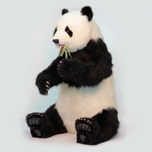 Hansa® | Ведмідь панда, що сидить, 130 см. висота, реалістична анімована м'яка іграшка Yansa Toys (0210)