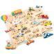 Пазл Транспорт, New Classic Toys, деревянный, 16 частей, арт. 10442 8718446104429 фото 3