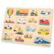 Пазл Транспорт, New Classic Toys, деревянный, 16 частей, арт. 10442 8718446104429 фото 1
