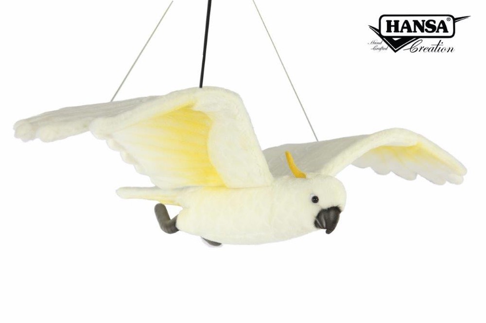 Hansa® | М'яка іграшка Чубатий какаду,що літає, W. 73см, HANSA (8534)